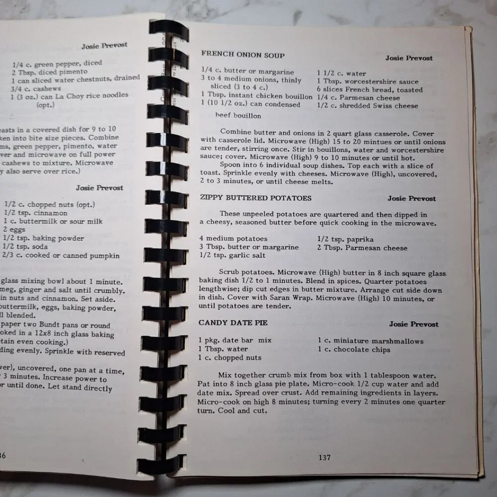 Bay Settlement Wisconsin Parish Cook Book Recipes Scratch Holy Cross Vintage 80s